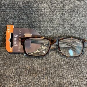 NEW PUGS Premium Readers 3.0 Strength Glasses Brown Tortoise Shell Black NWT